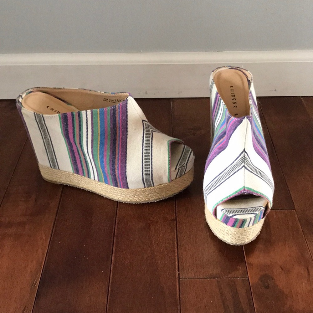 Chinese laundry multi-color wedges